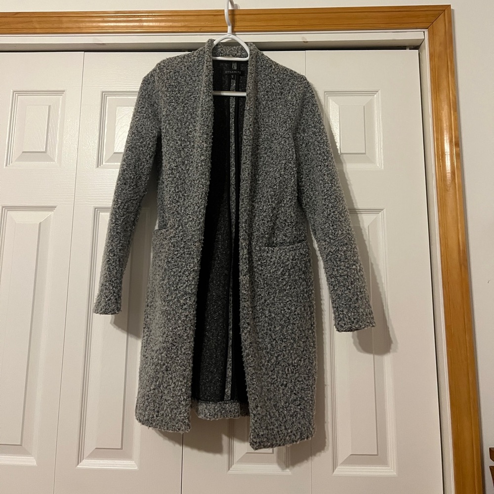 Dynamite Women's Charcoal Fall Sweater Jacket